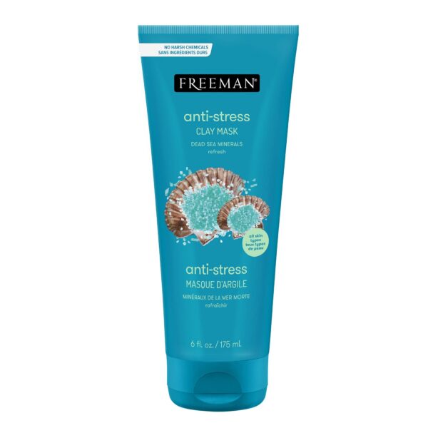 ماسک صورت حاوی کانیهای دریایی فریمن Freeman Dead Sea Minerals Anti Stress Clay Masque
