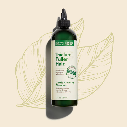 شامپو ضد ریزش کافئین تیکر فولر هیر Thicker Fuller Hair Shampoo - Image 2
