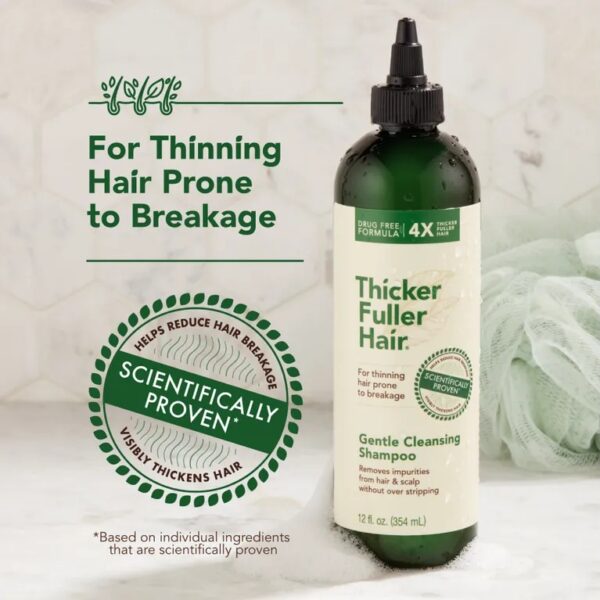 شامپو ضد ریزش کافئین تیکر فولر هیر Thicker Fuller Hair Shampoo - Image 3