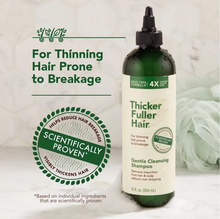 شامپو ضد ریزش کافئین تیکر فولر هیر Thicker Fuller Hair Shampoo - Image 3