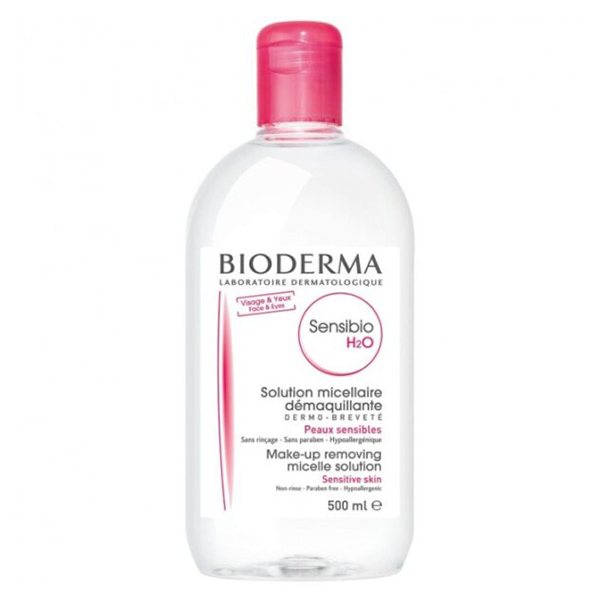 میسلار پاک کننده آرایش بایودرما Bioderma Sensibio H2O 500Ml
