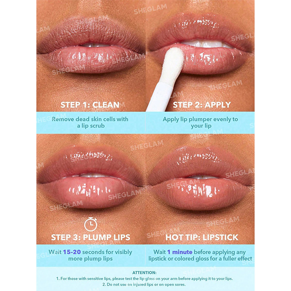 لیپ گلاس حجم دهنده لب شیگلم Sheglam Hot Goss Plumping Lip Gloss - Image 6
