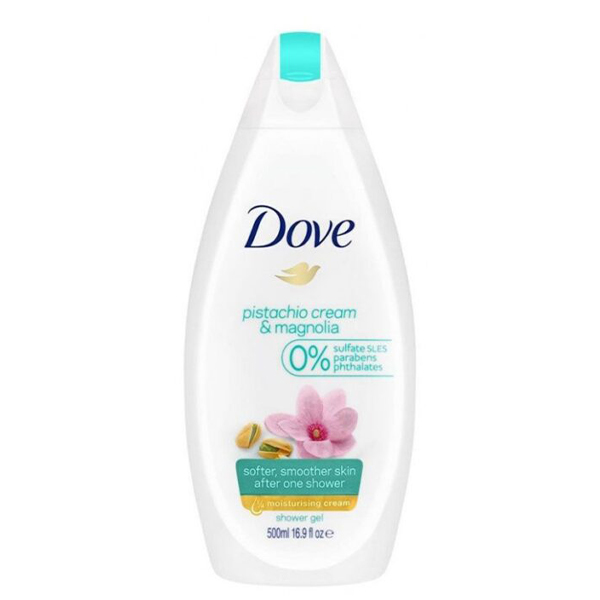 شامپو بدن عصاره پسته و گل مگنولیا داو Dove Pistachio Cream Magnolia Body Wash 500Ml - Image 2