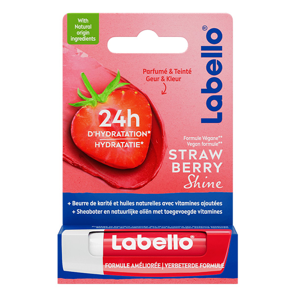 بالم لب استیکی توت فرنگی لابلو Labello Strawberry Shine
