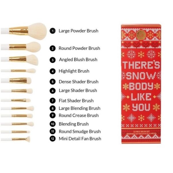BH Cosmetics Theres Snowbody Like You 12 Piece Brush Set 4 Small