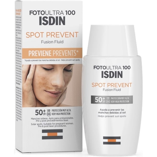 ضد آفتاب ضد لک مدل اسپات پریونت ایزیدین Isdin Fusion Fluid 100 Spot Prevent Spf 50