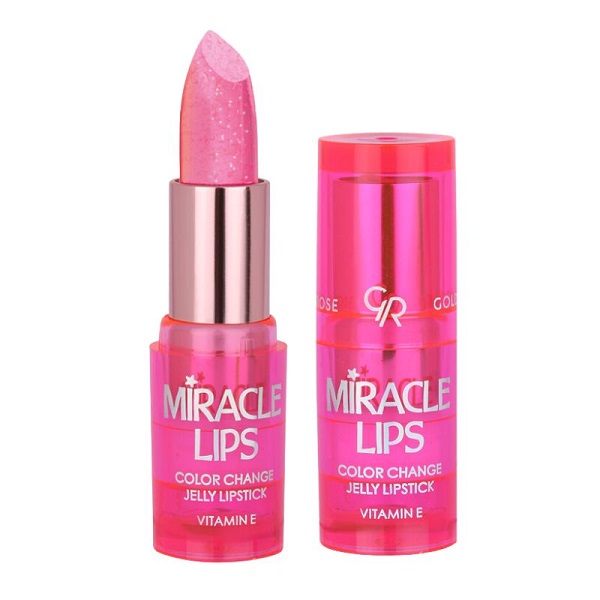 گلدن رز رژلب حرارتی جامد میراکل ژله ای Golden Rose Miracle Lips Color Change Jelly Lipstick
