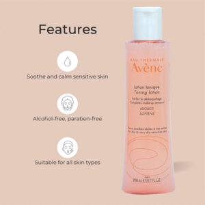 تونر پوست خشک و حساس اون Avene For Dry To Very Dry Sensitive Toning Lotion 200Ml