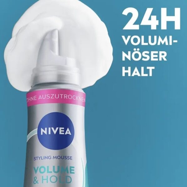 موس مو حالت دهنده و حجم دهنده نیوا Nivea Styling Mousse Volume Care 4 - Image 3