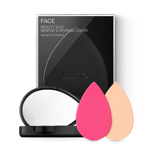 ست آینه و پد دو عددی کیکو Kiko Milano Face Beauty Duo Mirror & Sponge Cover