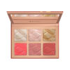 پالت رژگونه و هایلایتر 6 رنگ کارکتر Character Glow & Blush Palette Sweet Peach 001