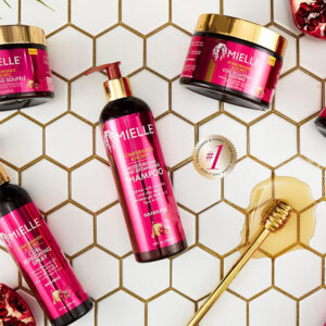 شامپو انار و عسل موهای فر میله Mielle Pomegranate & Honey Moisturizing Shampoo 355Ml