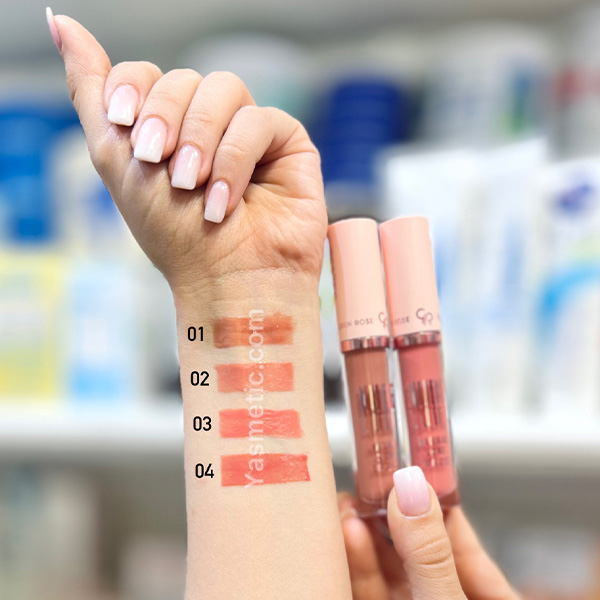 برق لب نود لوک گلدن رز Golden Rose Nude Look Natural Shine Lipgloss - Image 2