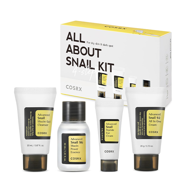 پک 4 تکه روتین پوستی لاین حلزون کوزارکس Cosrx All About Snail Kit 4 Step