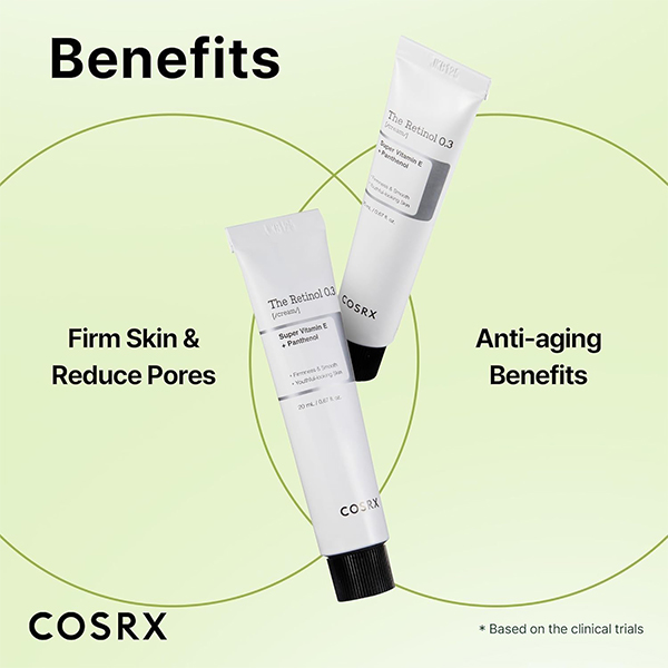 کرم رتینول 0/3 درصد کوزارکس Cosrx Super Vitamin E & Panthenol 20Ml