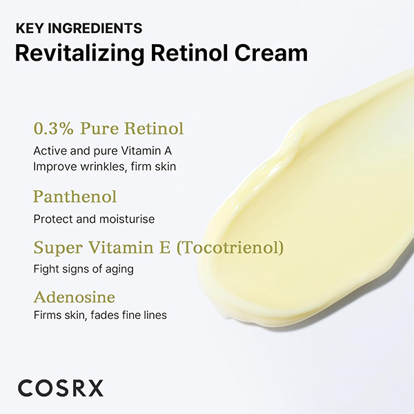 کرم رتینول 0/3 درصد کوزارکس Cosrx Super Vitamin E & Panthenol 20Ml