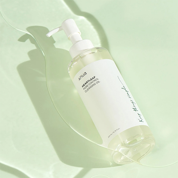 روغن پاک کننده و کنترل منافذ آنوا Anua Heartleaf Pore Control Cleansing Oil 200Ml