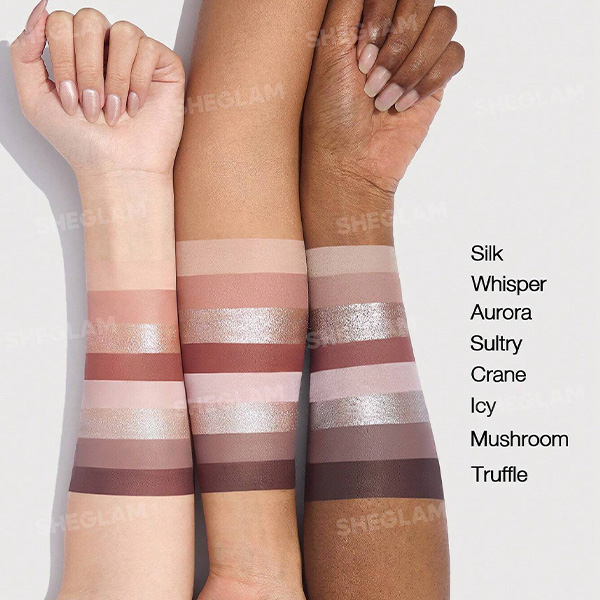 پالت سایه 8 رنگ گلیز ترافل شیگلم Sheglam Glazed Truffle Please Palette - Image 2