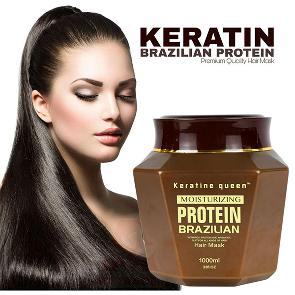 کراتین کویین ماسک مو پروتئین برزیل keratine queen protein brazilian keratin care 1000 ml - Image 3