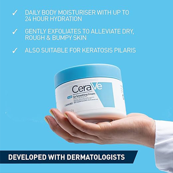 کرم مرطوب کننده و آبرسان پوست خشک سراوی Ceravesa Smoothing Cream 340G - Image 2