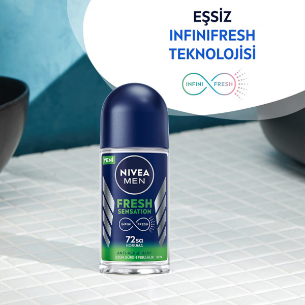 مام رول مردانه فرش سنسیشن نیوا Nivea Fresh Sensation 72 h 50Ml - Image 2