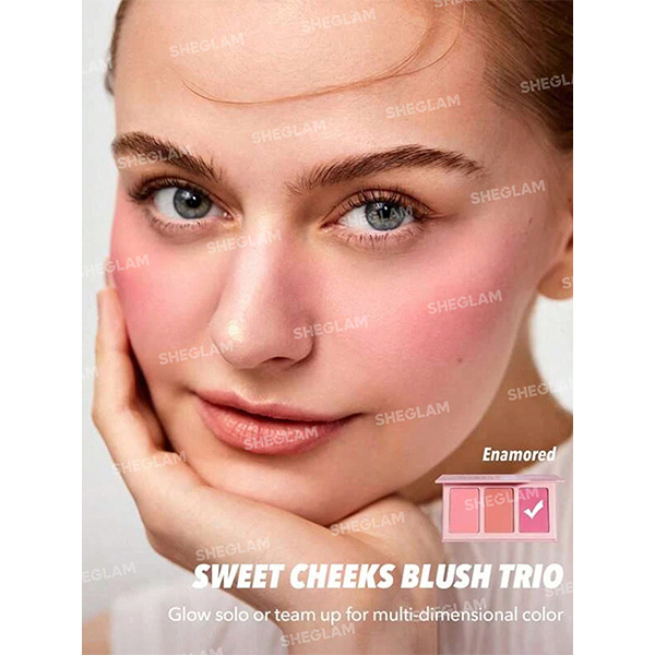 پالت رژگونه 3 رنگ مدل بستنی شیگلم Sheglam Sweet Cheeks Blush Trio - Image 2