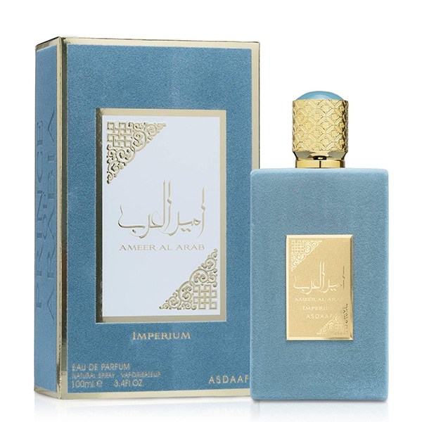ادو پرفیوم مردانه امیر العرب آبی ایمپریوم اصداف