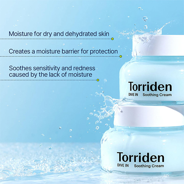 کرم مرطوب کننده و تسکین دهنده هیالورونیک اسید توریدن Torriden Dive In Soothing Cream 100Ml - Image 8