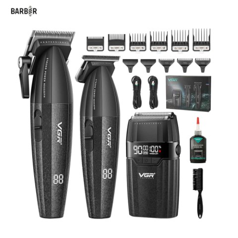 ست خط زن و حجم زن و شیور مدل V640 وی جی آر Vgr Hair Clipper & Trimmer Set V640 S3 - Image 2