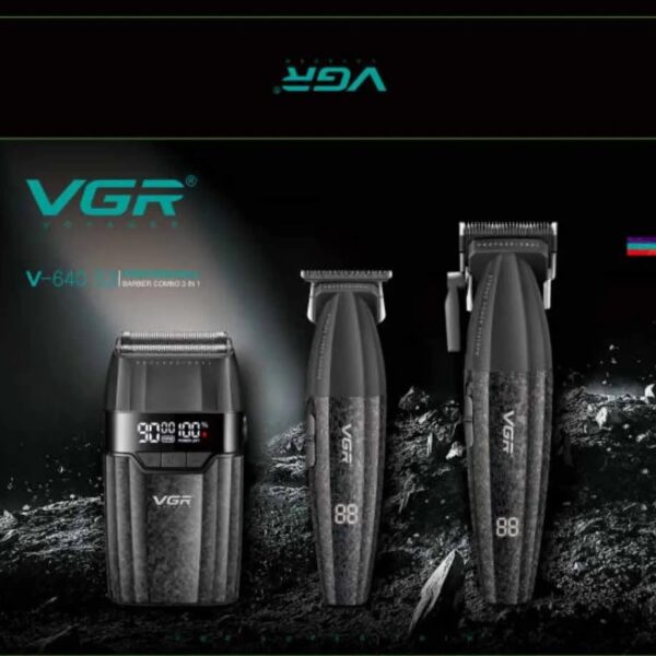 ست خط زن و حجم زن و شیور مدل V640 وی جی آر Vgr Hair Clipper & Trimmer Set V640 S3 - Image 3