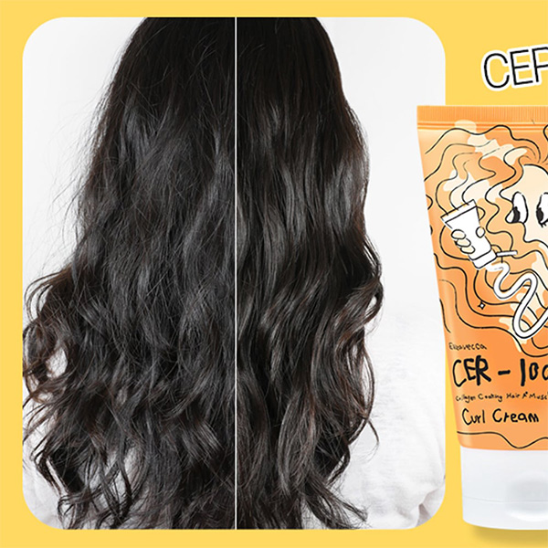 کرم موی فر کلاژن پروتئین الیزاوکا Elizavecca Collagen Coating Hair Muscle Curl Cream 120Ml - Image 7