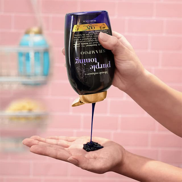شامپو ضد زردی او جی ایکس Ogx Purple Toning Shampoo 385Ml - Image 4