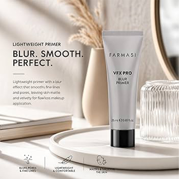 پرایمر مات کننده نقره ای فارماسی Farmasi Vfx Pro Blur Primer 25Ml - Image 4