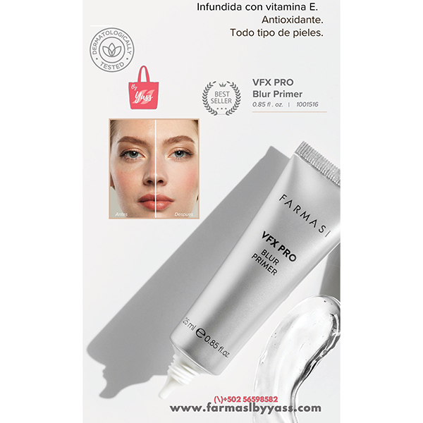 پرایمر مات کننده نقره ای فارماسی Farmasi Vfx Pro Blur Primer 25Ml - Image 5