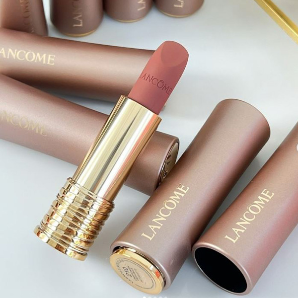 رژ لب جامد اینتی مات طلایی لانکوم Lancome Intimatte Lipstick - Image 3