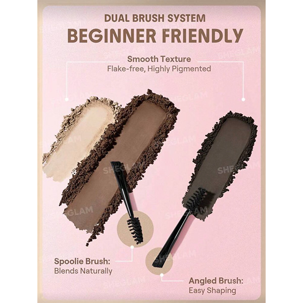 پالت سایه ابرو 3 رنگ شیگلم Sheglam Buff Brow Palette - Image 6