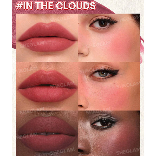رژ لب و رژگونه کرمی ایر پلاش شیگلم Sheglam Air Plush Lip & Cheeck Cream - Image 7