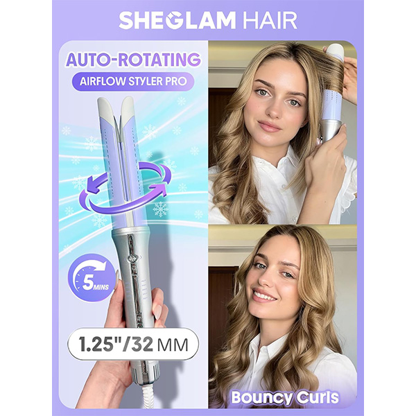 فر کننده مو چرخشی ایر فلو شیگلم Sheglam One Touch Airflow Styler Pro - Image 2