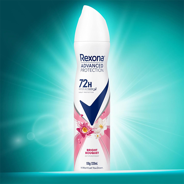 اسپری ضد تعریق زنانه برایت بوکت رکسونا Rexona Bright Bouquet Spray 72h 200Ml - Image 2