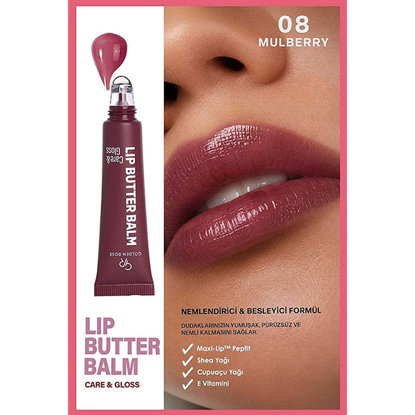 لیپ باتر بالم تیوپی گلدن رز Golden Rose Lip Butter Balm Care & Gloss 13.5M - Image 9