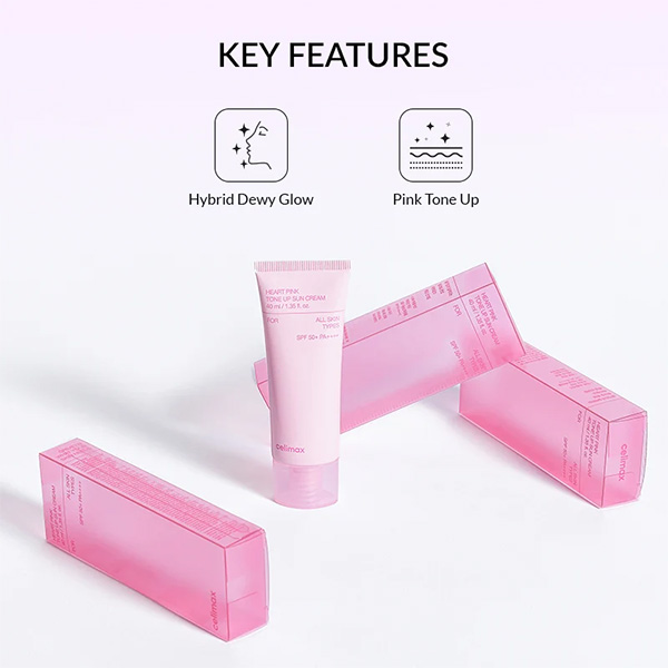 کرم ضد آفتاب تون آپ سلیمکس Celimax Heart Pink Tone Up Sun Cream Spf 50 40Ml - Image 6