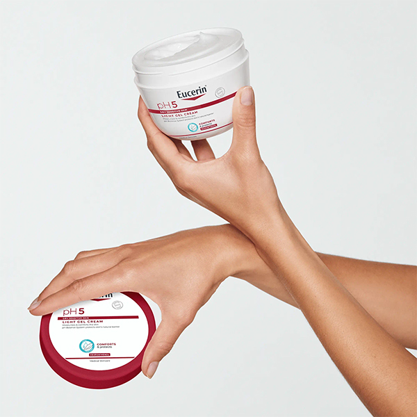 ژل کرم آبرسان و مرطوب کننده اوسرین Eucerin Light Gel Cream Dry Sensitive Ph5 350Ml - Image 4