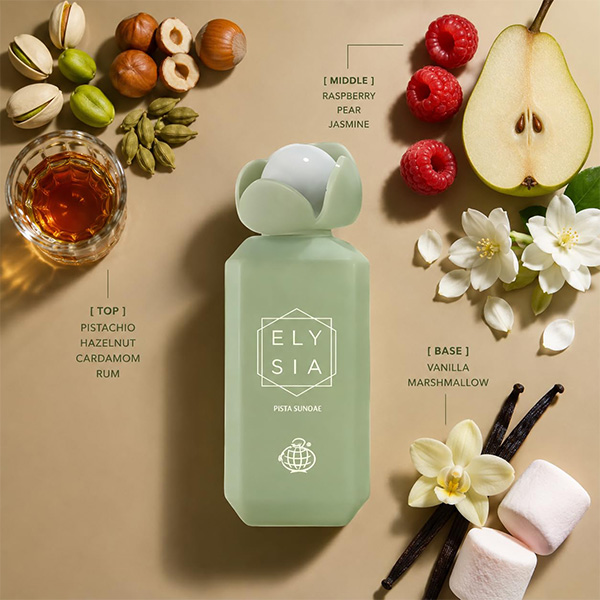 ادو پرفیوم زنانه الیسیا پیستا ساندی فرگرانس ورد Fragrance World Elysia Pista Sundae edp 100Ml - Image 7