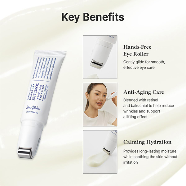 کرم دور چشم رولی رتینول دکتر آلتیا Dr Althea Flat Iron Eye Roller 25Ml - Image 5
