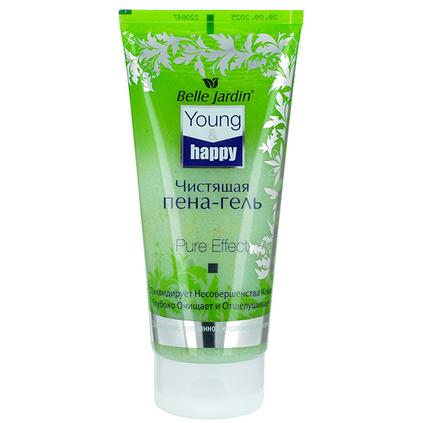 ژل شوینده یانگ هپی گریپ فروت بل جاردین Belle Jardin Yong & Happy Pure Effect Face Wash 200Ml