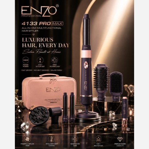 انزو سشوار 7کاره 4133 پرو مکس صوتی enzo air control professional en 4133 pro max - Image 5
