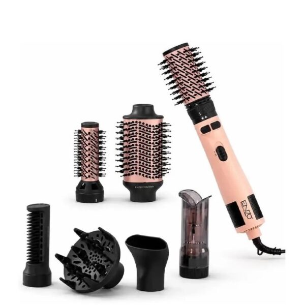 انزو سشوار چرخشی 7 کاره 760 مشکی صورتی enzo professional en 760a - Image 3