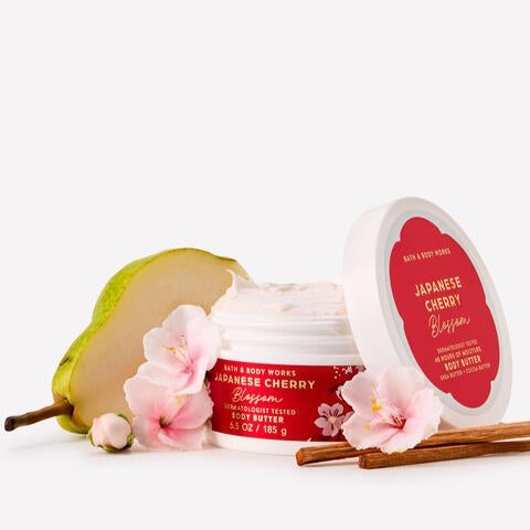 کره بدن شکوفه گیلاس ژاپنی بث اند بادی Bath & Body Woks Body Butter Japanese Cherry Blossom 185g - Image 3