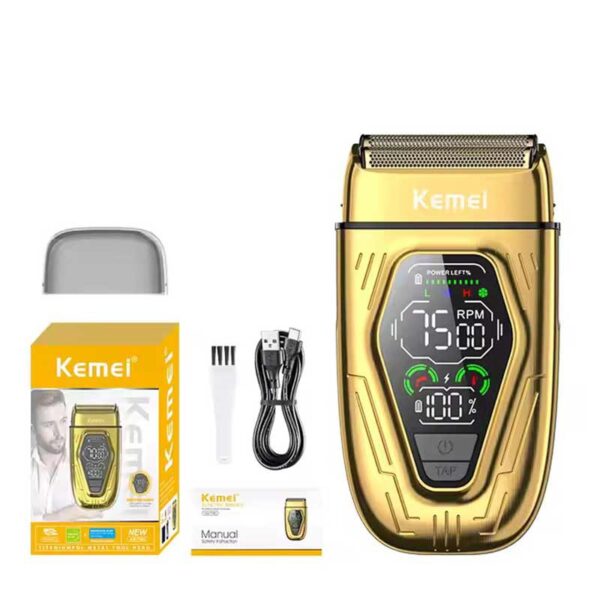 کمی شیور طلایی مدل km t360 Kemei professional man's shaver km t360 - Image 2
