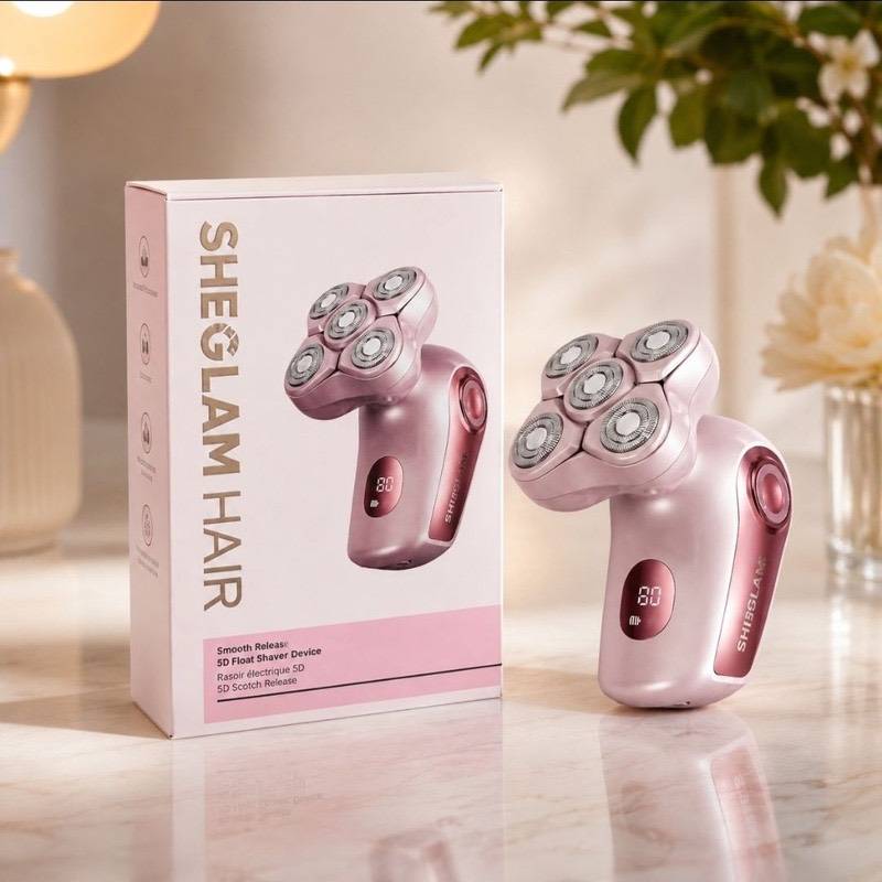 شیگلم شیور 5 تیغ shegalm hair smooth moves 5d flash electric shaver - Image 5
